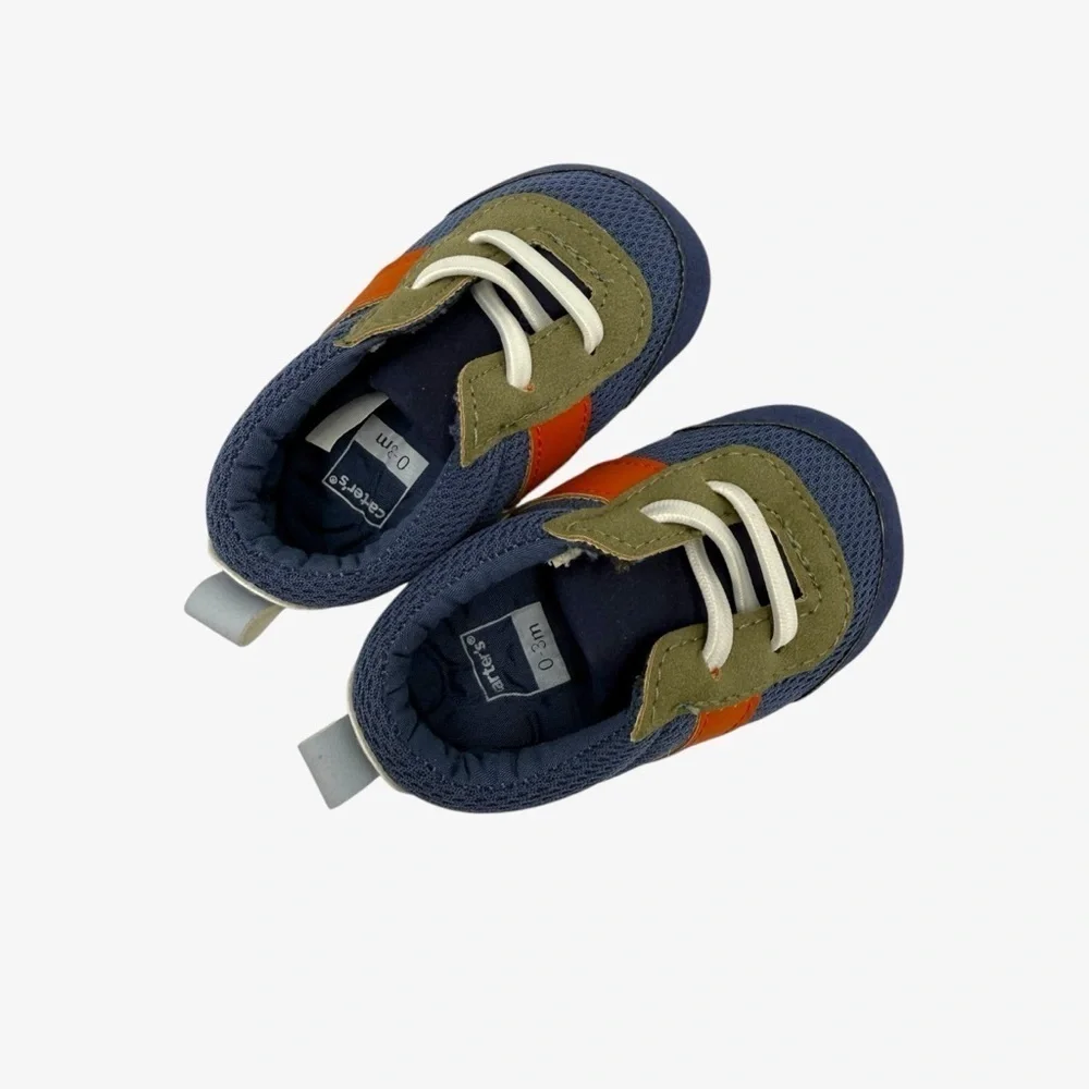 Carter's Blue and Green Baby Walker Sneaker Newborn 0-3 Months